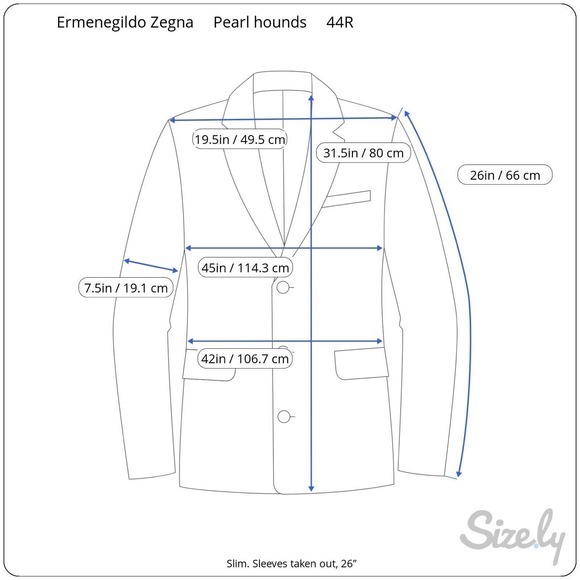 44R Ermenegildo Zegna 15 Milmil 15 Peppermint Sport Coat - Picture 12 of 12